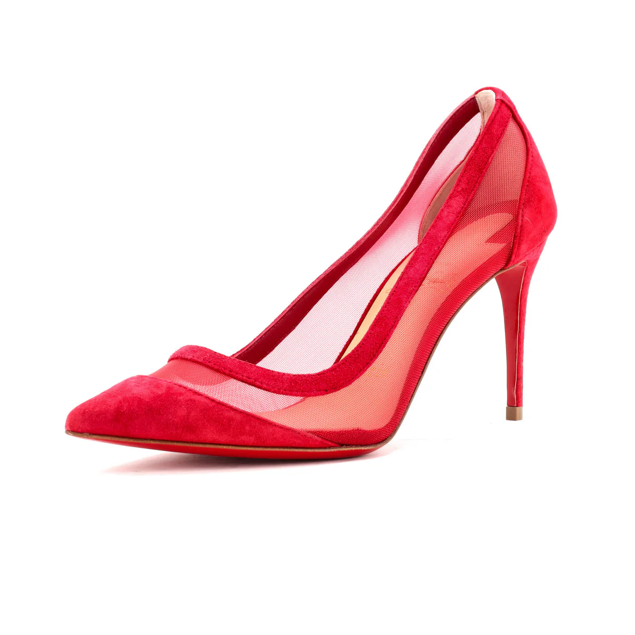 Women's Galativi Pumps Suede and Mesh 85 - Deep Luxury
