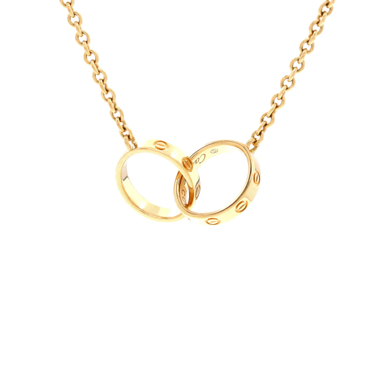 Love Interlocking Necklace 18K Yellow Gold - Deep Luxury
