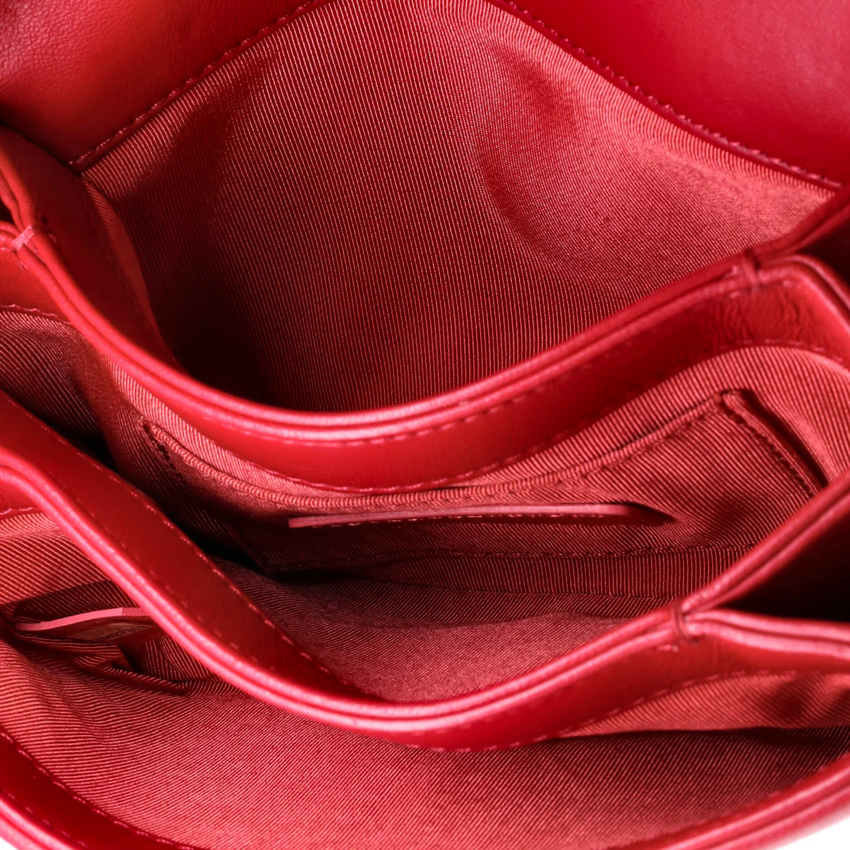 Camellia Compartment Flap Bag Velvet with Leather Small - Deep Luxury