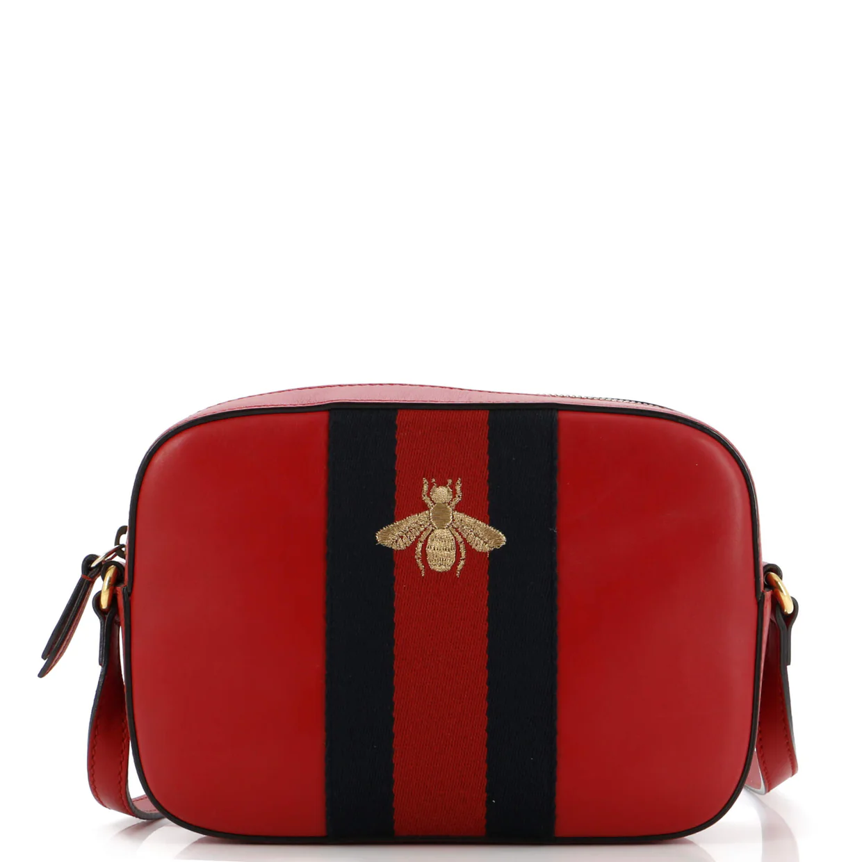 Bee Web Camera Bag Leather - Deep Luxury