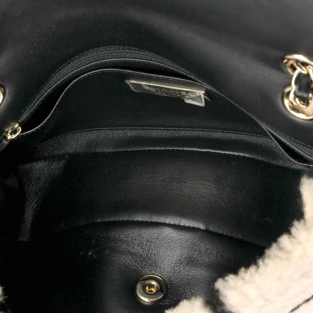 CC Flap Bag Square Printed Shearling Large - Deep Luxury