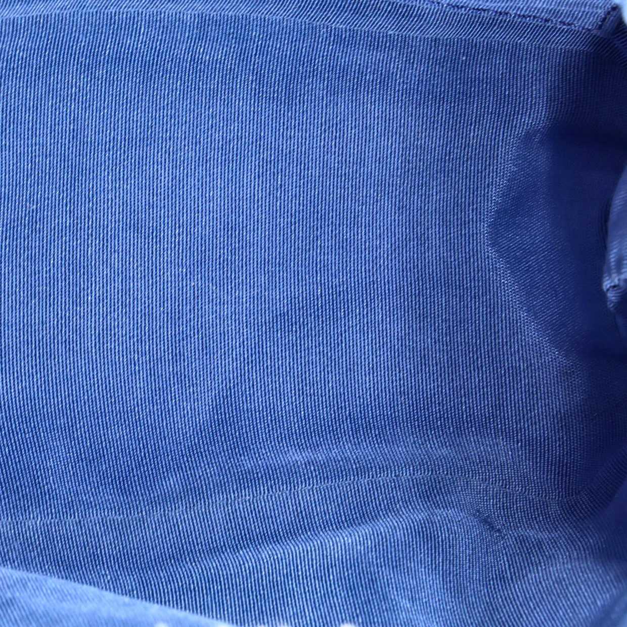 Denim Mood Chain Bucket Bag Logo Printed Quilted Fringe Denim Medium - Deep Luxury