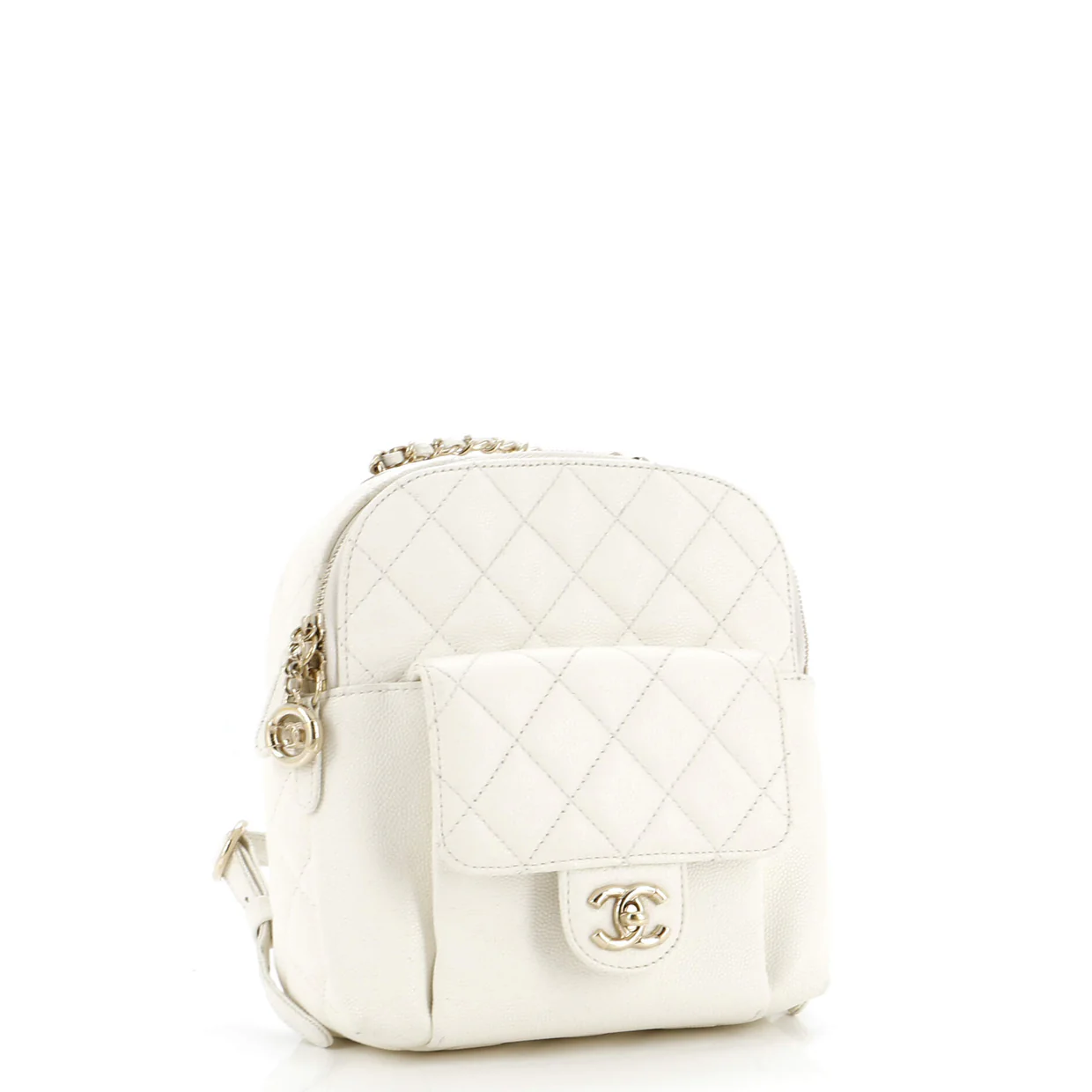 CC Day Backpack Quilted Caviar Mini - Deep Luxury