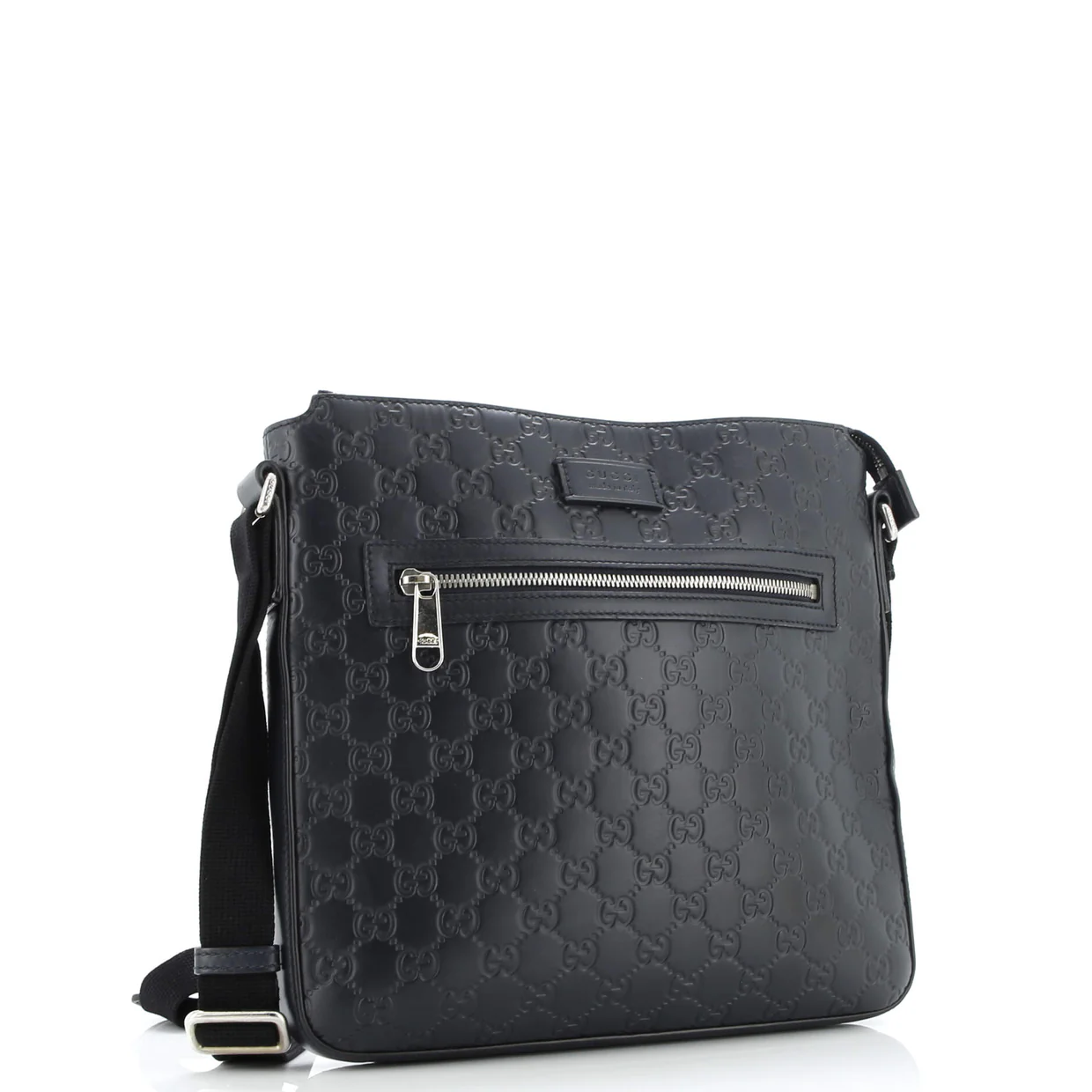 Signature Zip Messenger Bag Guccissima Leather Medium - Deep Luxury