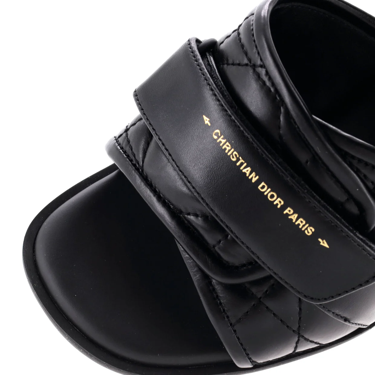 Women's Dio(r)evolution Heeled Slide Sandals Cannage Quilt Leather - Deep Luxury