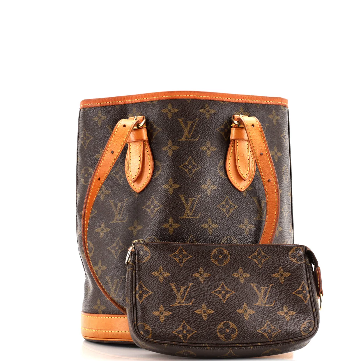 Petit Bucket Bag Monogram Canvas - Deep Luxury