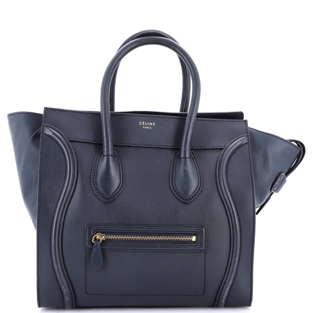 Luggage Bag Smooth Leather Mini - Deep Luxury