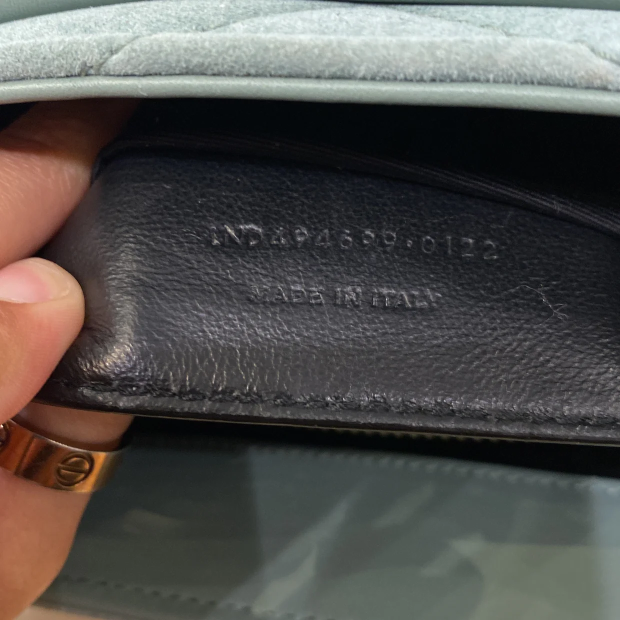 Loulou Shoulder Bag Matelasse Chevron Velvet Small - Deep Luxury