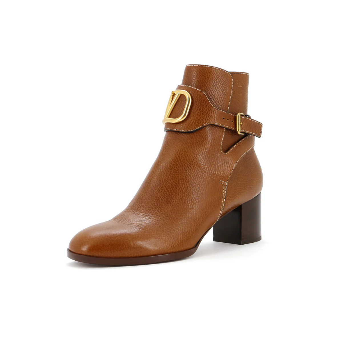 Women's VLogo Belt Ankle Boots Leather - Deep Luxury