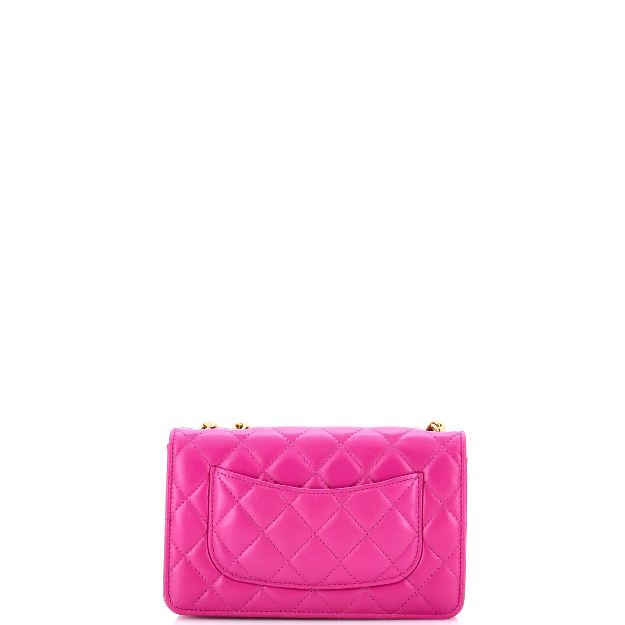 All Slide Long Wallet on Chain Quilted Lambskin - Deep Luxury