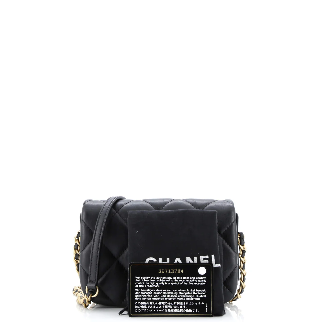 Nailed CC Full Flap Bag Quilted Calfskin Mini - Deep Luxury