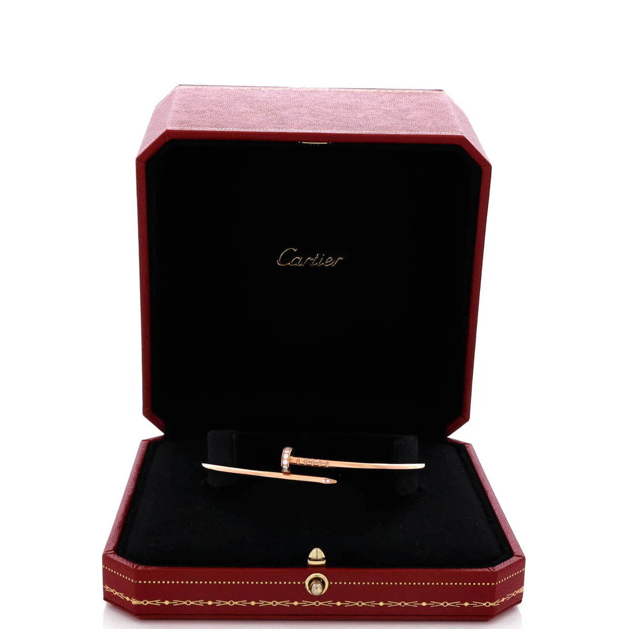 Juste un Clou Bracelet 18K Rose Gold with Diamonds Small - Deep Luxury
