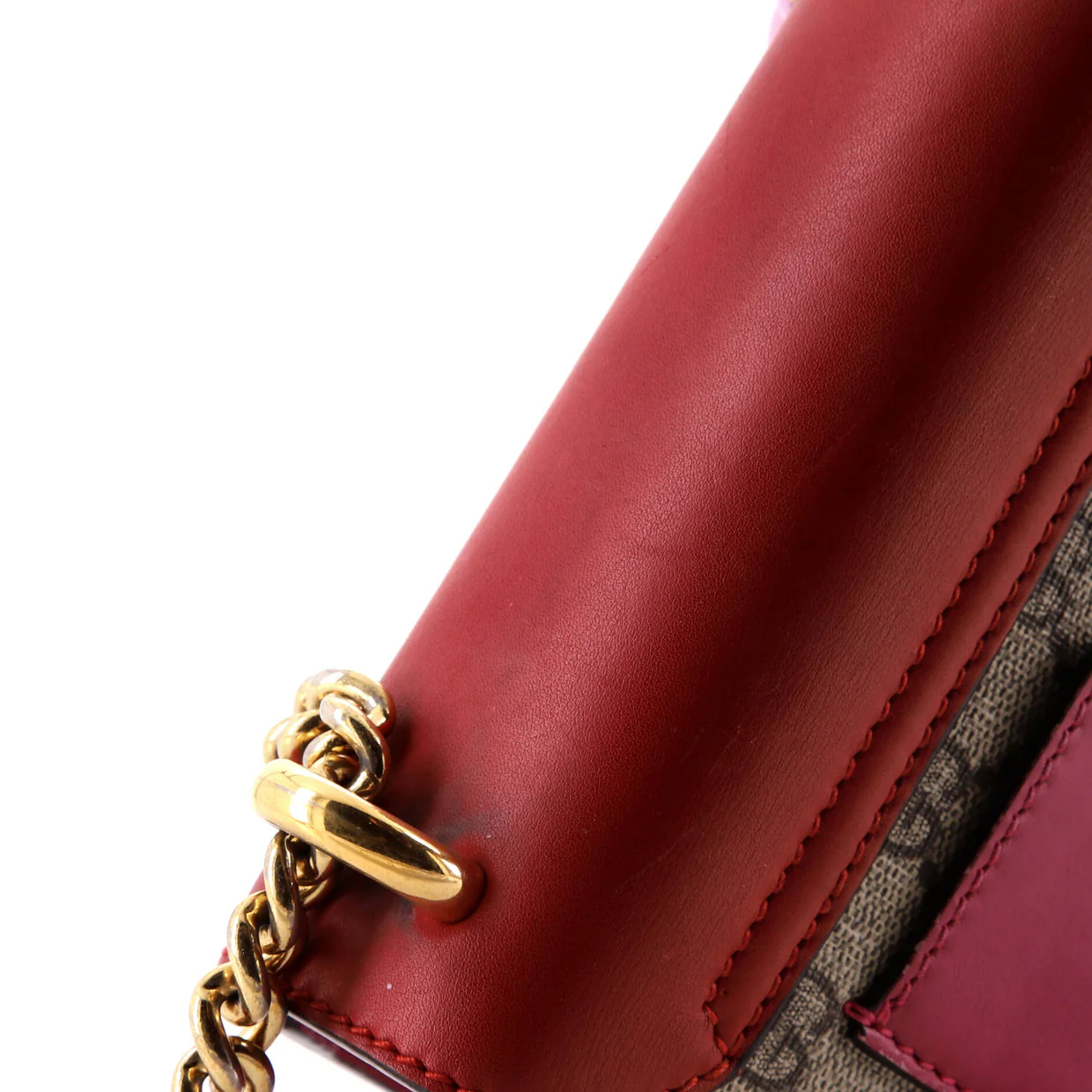 Padlock Shoulder Bag GG Coated Canvas and Leather Small - Deep Luxury