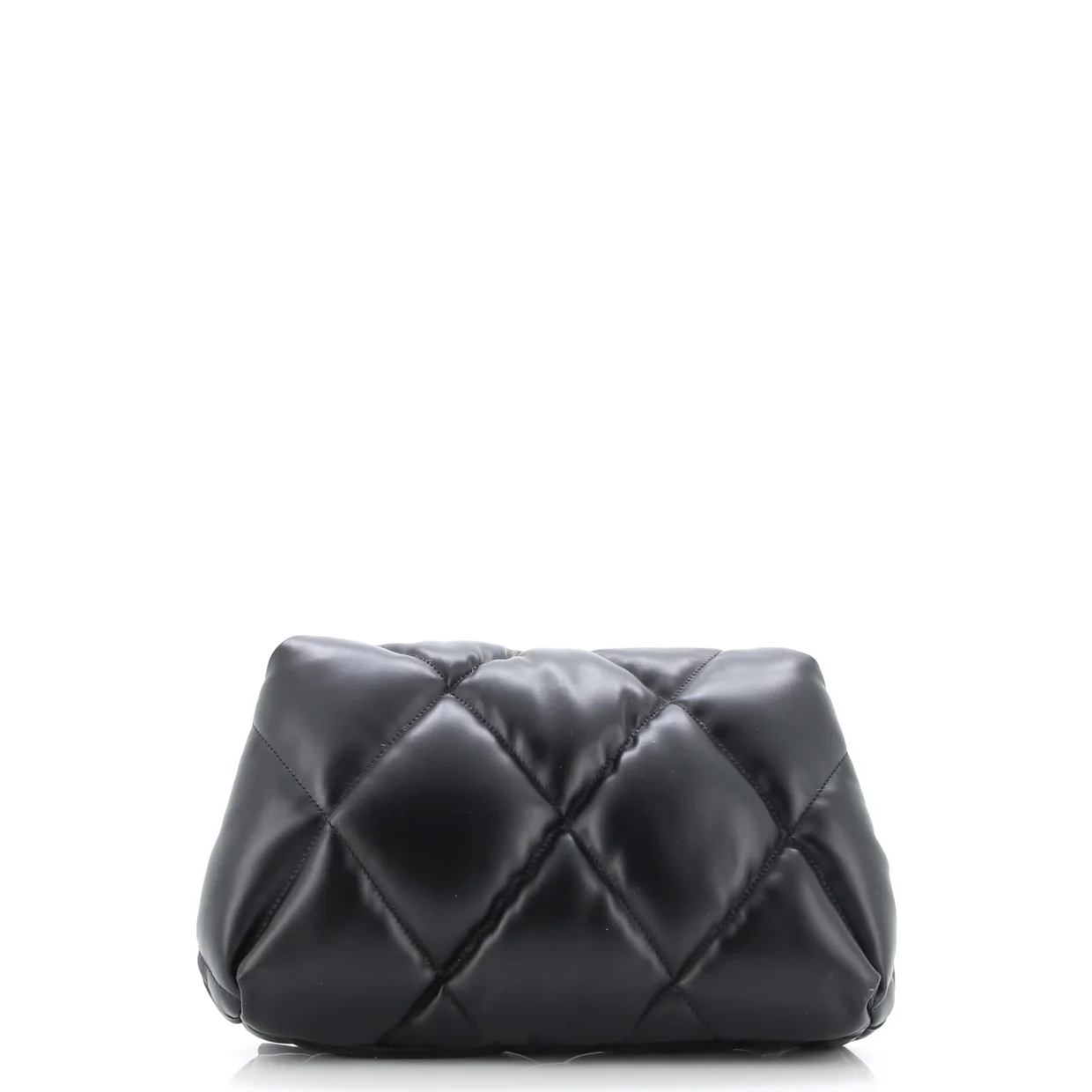 Touch Clutch Quilted Puffy Leather Medium - Deep Luxury