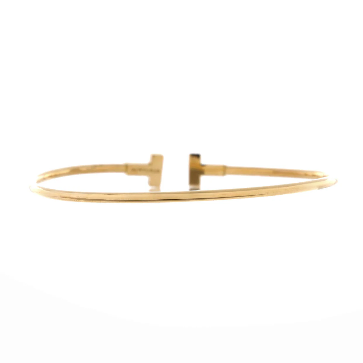 T Wire Bracelet 18K Yellow Gold Narrow - Deep Luxury