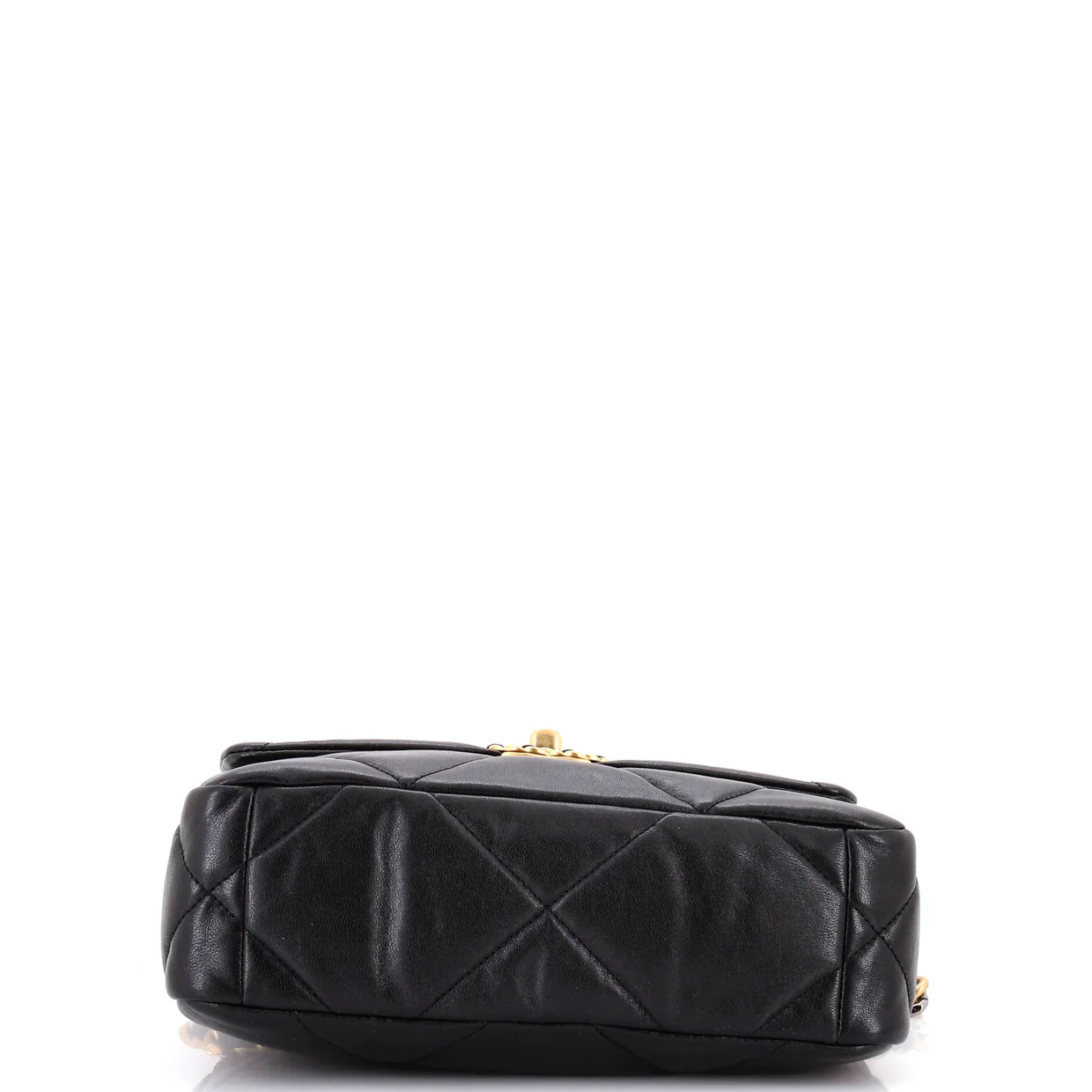 19 Flap Bag Quilted Leather Medium - Deep Luxury