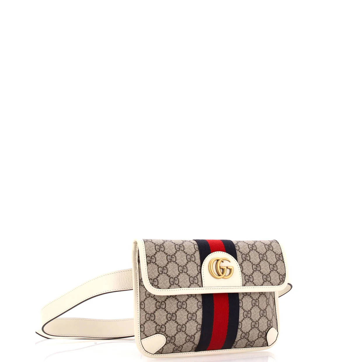 Ophidia Flap Belt Bag GG Coated Canvas - Deep Luxury