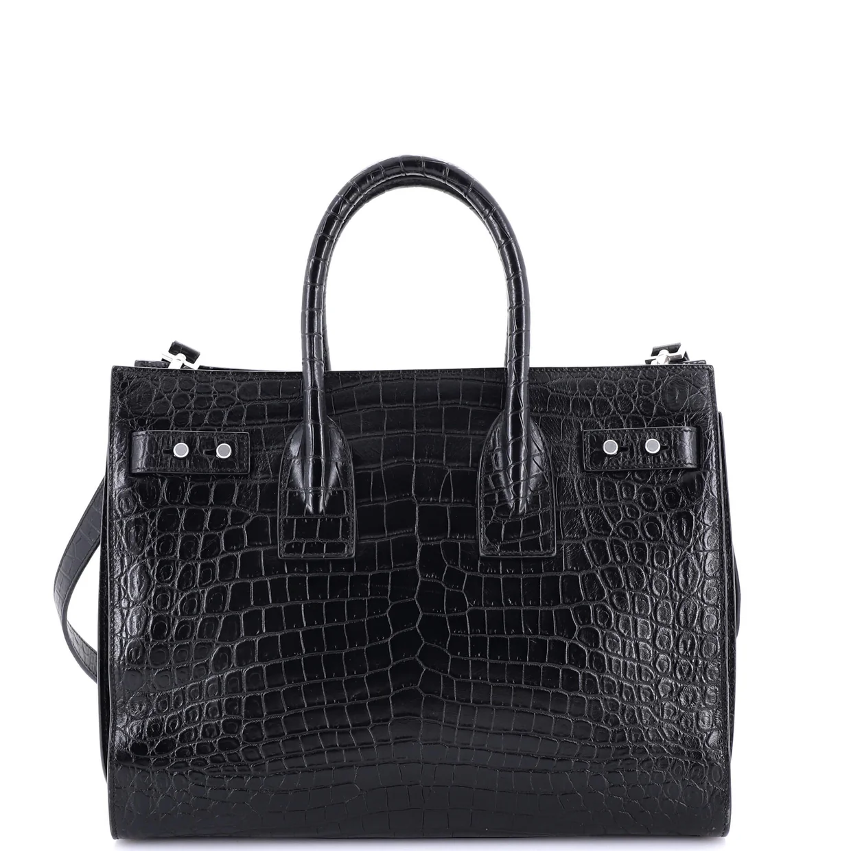 Sac de Jour NM Bag Crocodile Embossed Leather Small - Deep Luxury