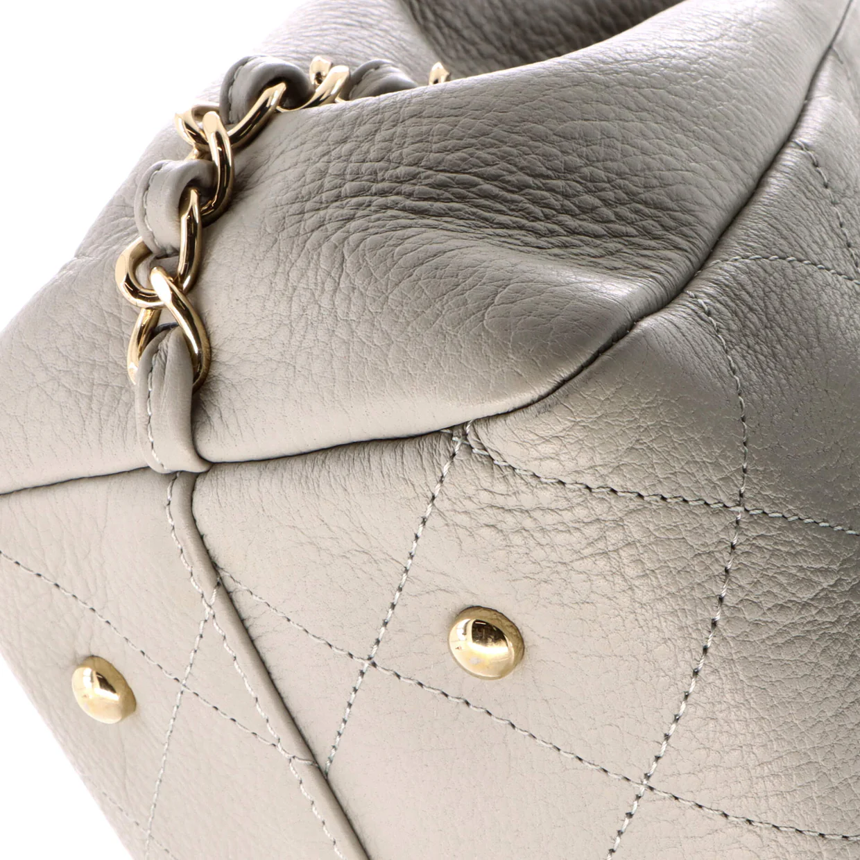 Neo Soft Shopping Tote Stitched Bullskin Small - Deep Luxury