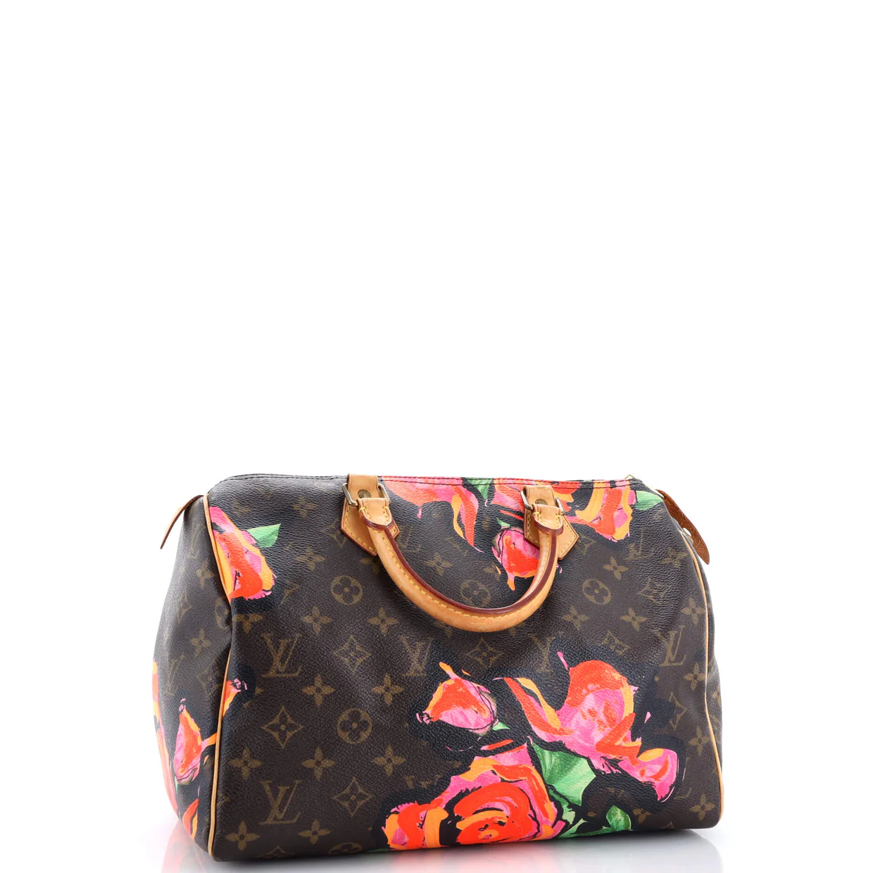 Speedy Handbag Limited Edition Monogram Roses 30 - Deep Luxury