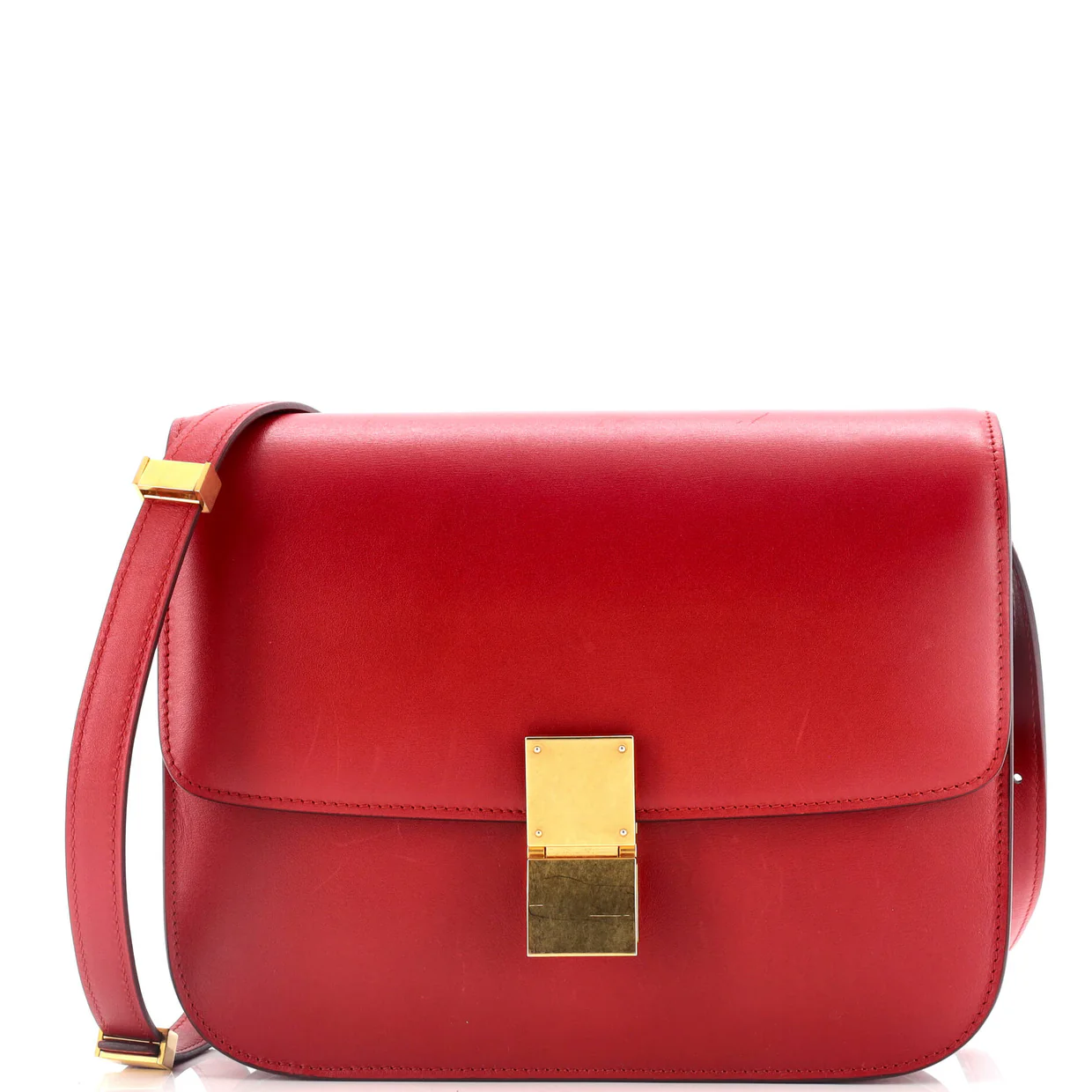 Classic Box Bag Spazzolato Calfskin Medium - Deep Luxury