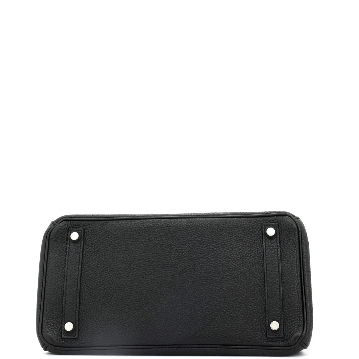 Birkin Handbag Noir Togo with Palladium Hardware 30 - Deep Luxury