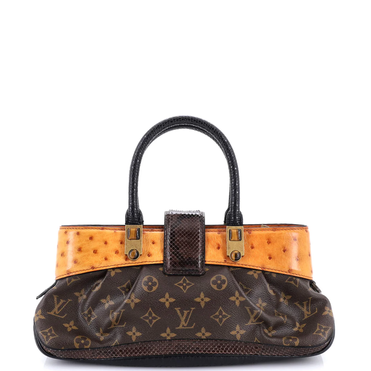 Macha Waltz Handbag Monogram Canvas and Exotics - Deep Luxury