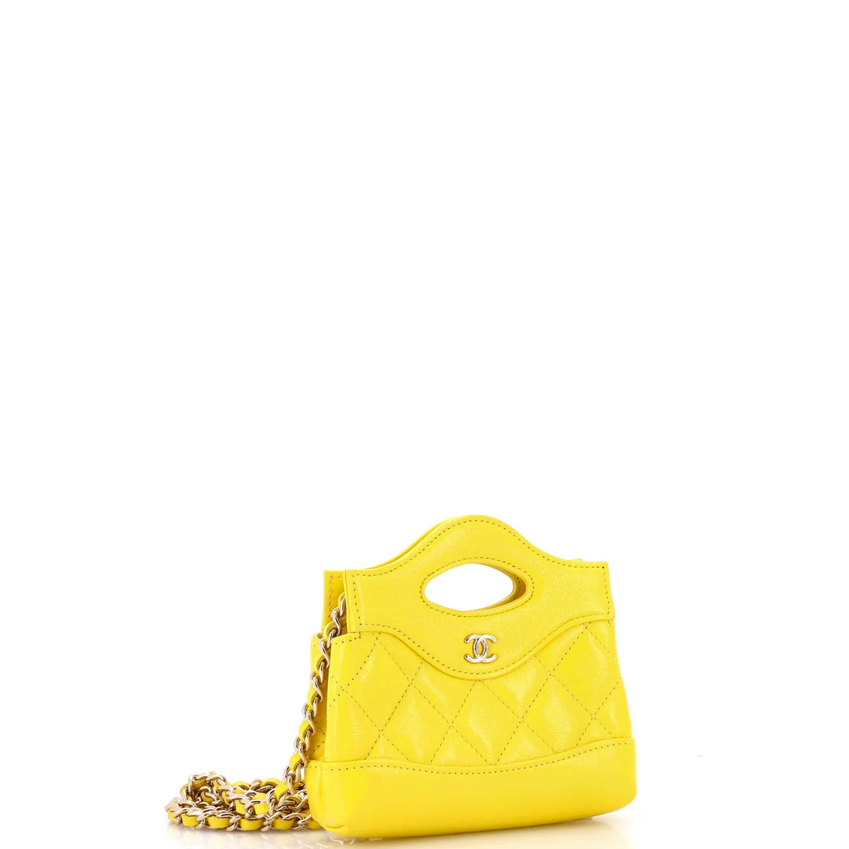 31 Shopping Bag Clutch with Chain Quilted Calfskin Nano - Deep Luxury