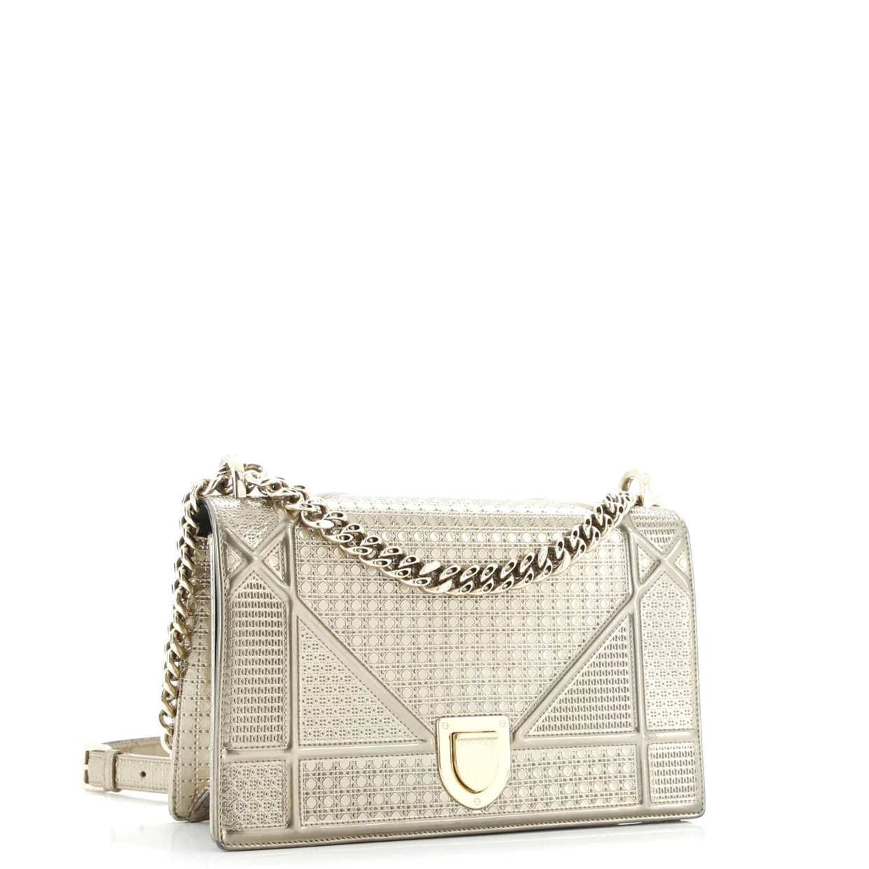 Diorama Flap Bag Cannage Embossed Calfskin Medium - Deep Luxury