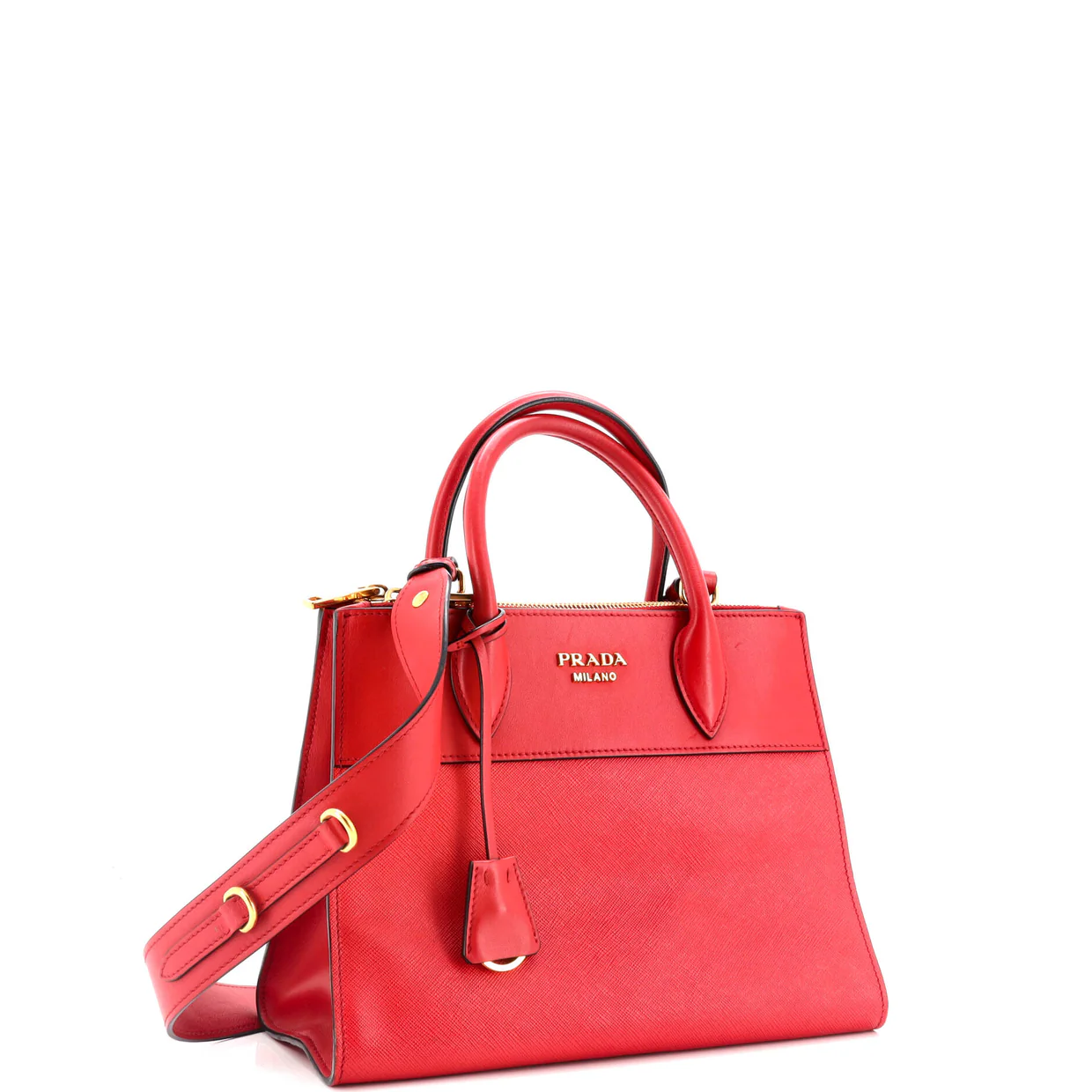 Paradigme Tote Saffiano with City Calf Small - Deep Luxury