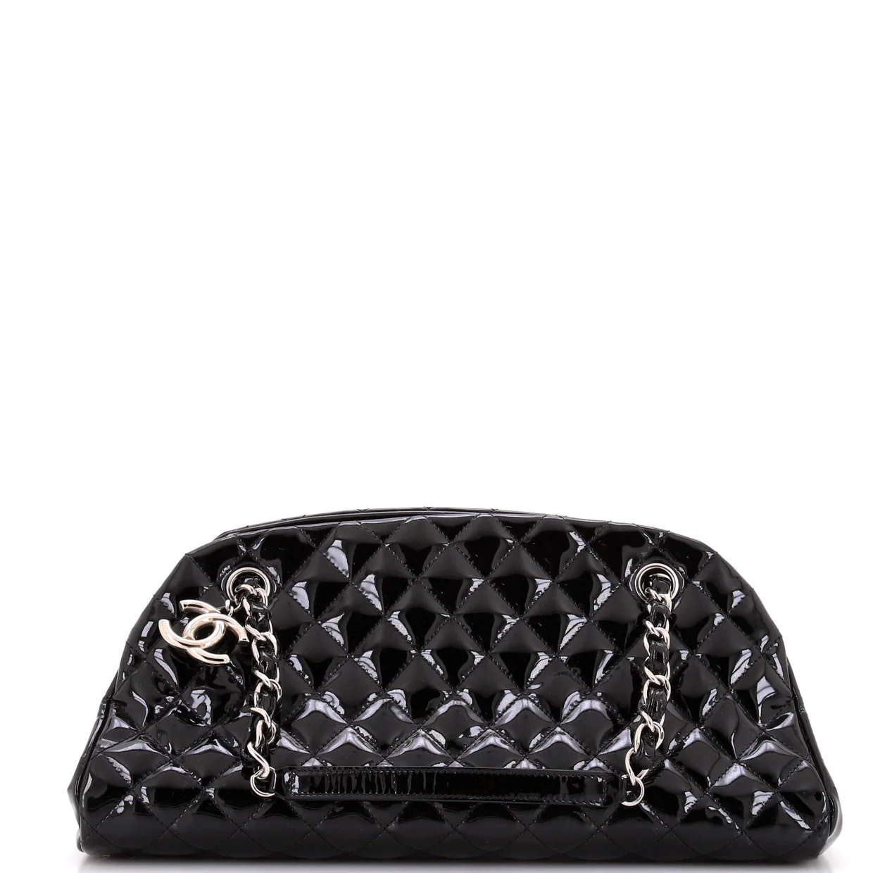 Just Mademoiselle Bag Quilted Patent Medium - Deep Luxury