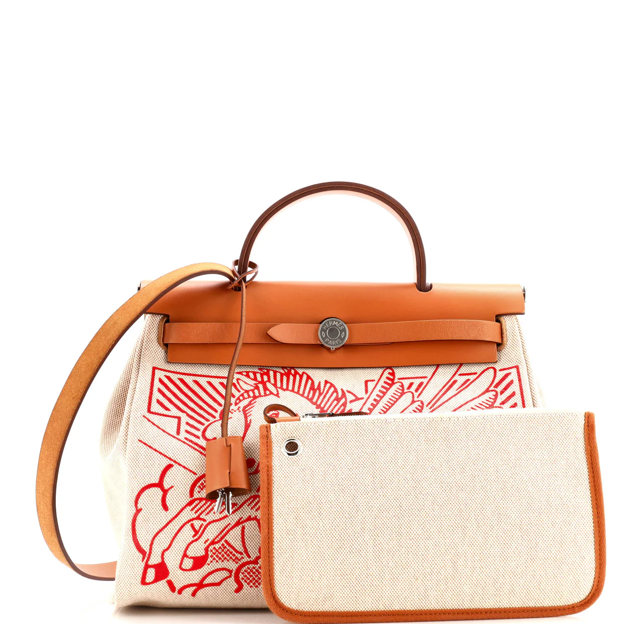 Herbag Zip Pegase Pop Toile and Leather 31 - Deep Luxury