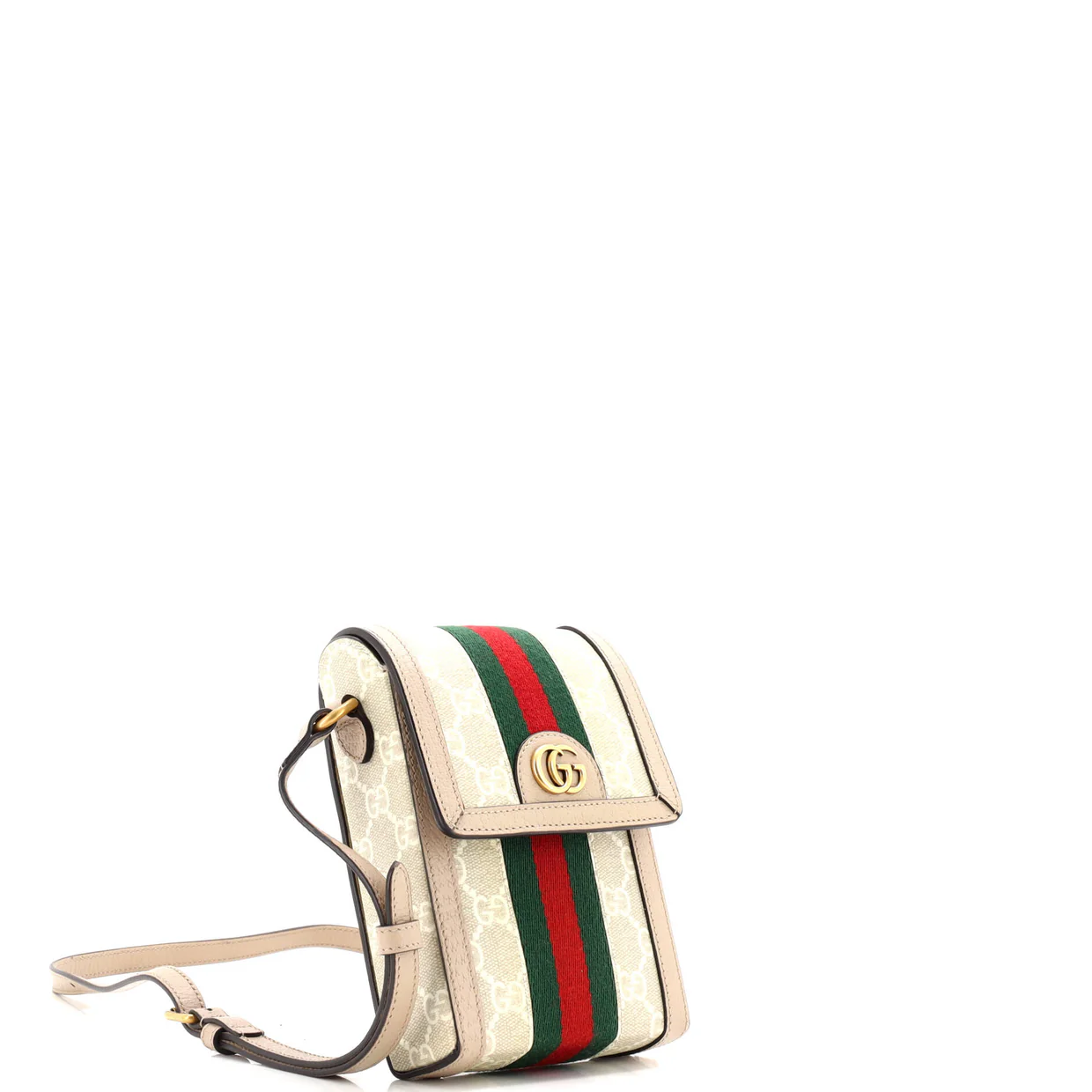 Ophidia Vertical Flap Crossbody Bag GG Coated Canvas Mini - Deep Luxury