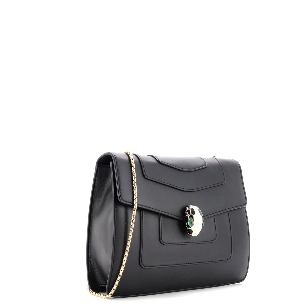 Serpenti Forever Square Shoulder Bag Leather Medium - Deep Luxury