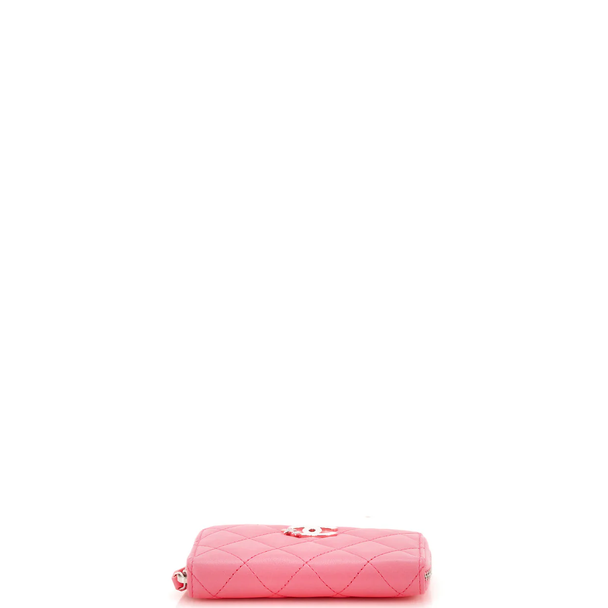 CC Stars Zip Coin Purse Quilted Lambskin Small - Deep Luxury