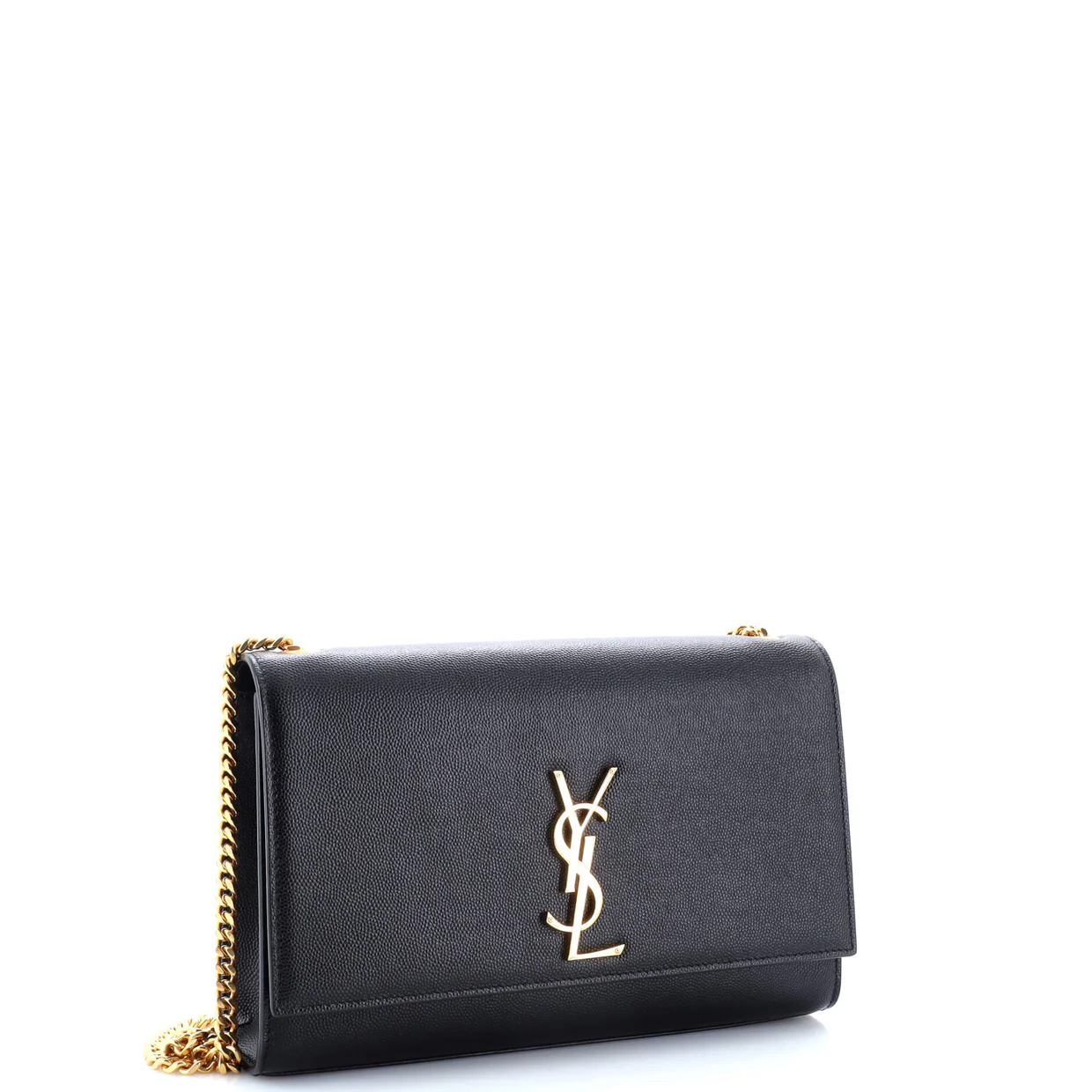Classic Monogram Crossbody Bag Grainy Leather Medium - Deep Luxury