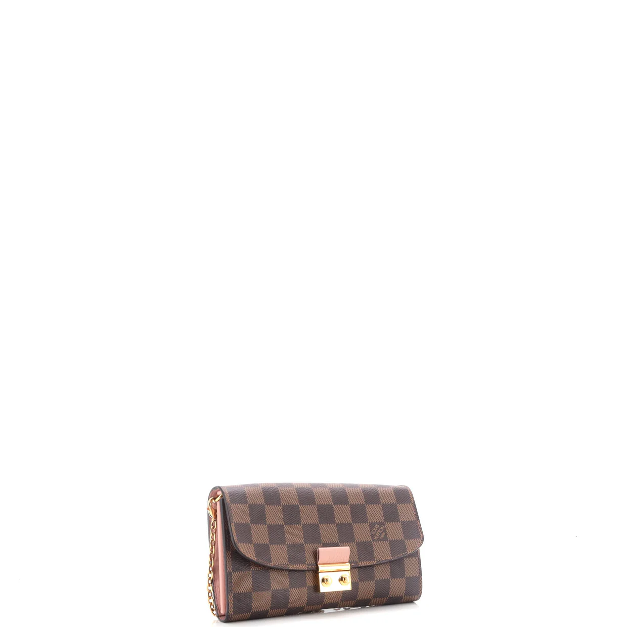 Croisette Chain Wallet Damier - Deep Luxury