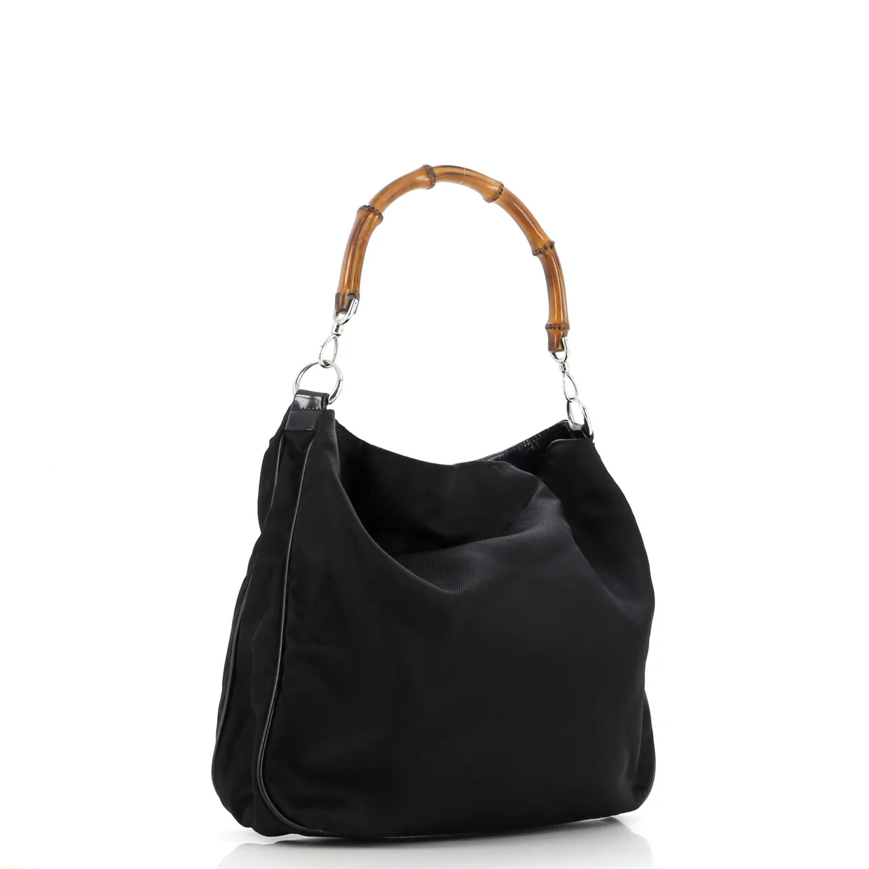 Vintage Bamboo Handle Tote GG Nylon Large - Deep Luxury