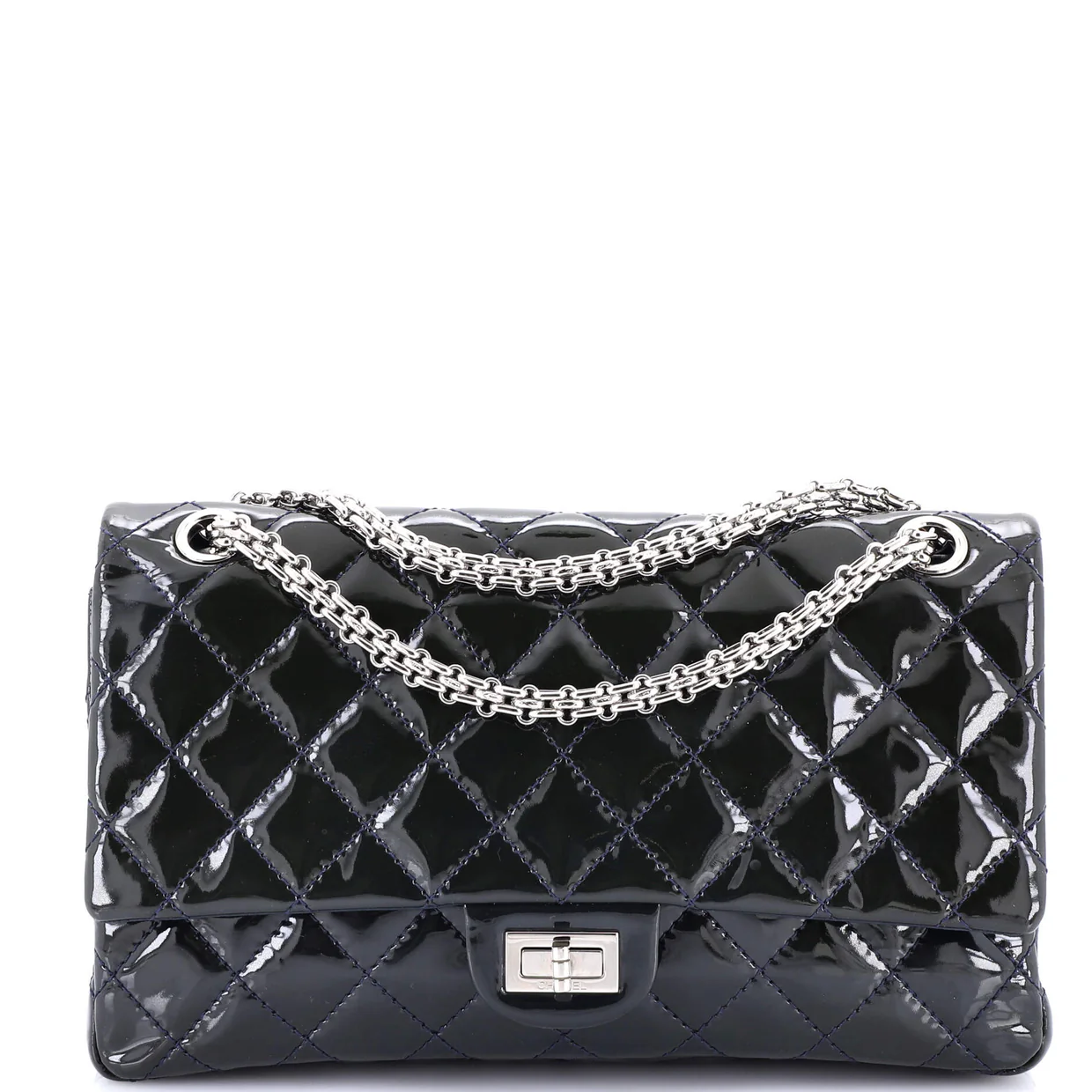 Reissue 2.55 Flap Bag Quilted Patent 226 - Deep Luxury