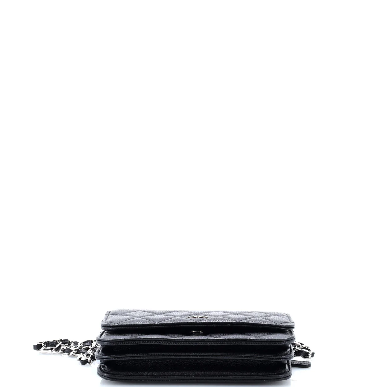 Wallet on Chain Quilted Caviar Mini - Deep Luxury