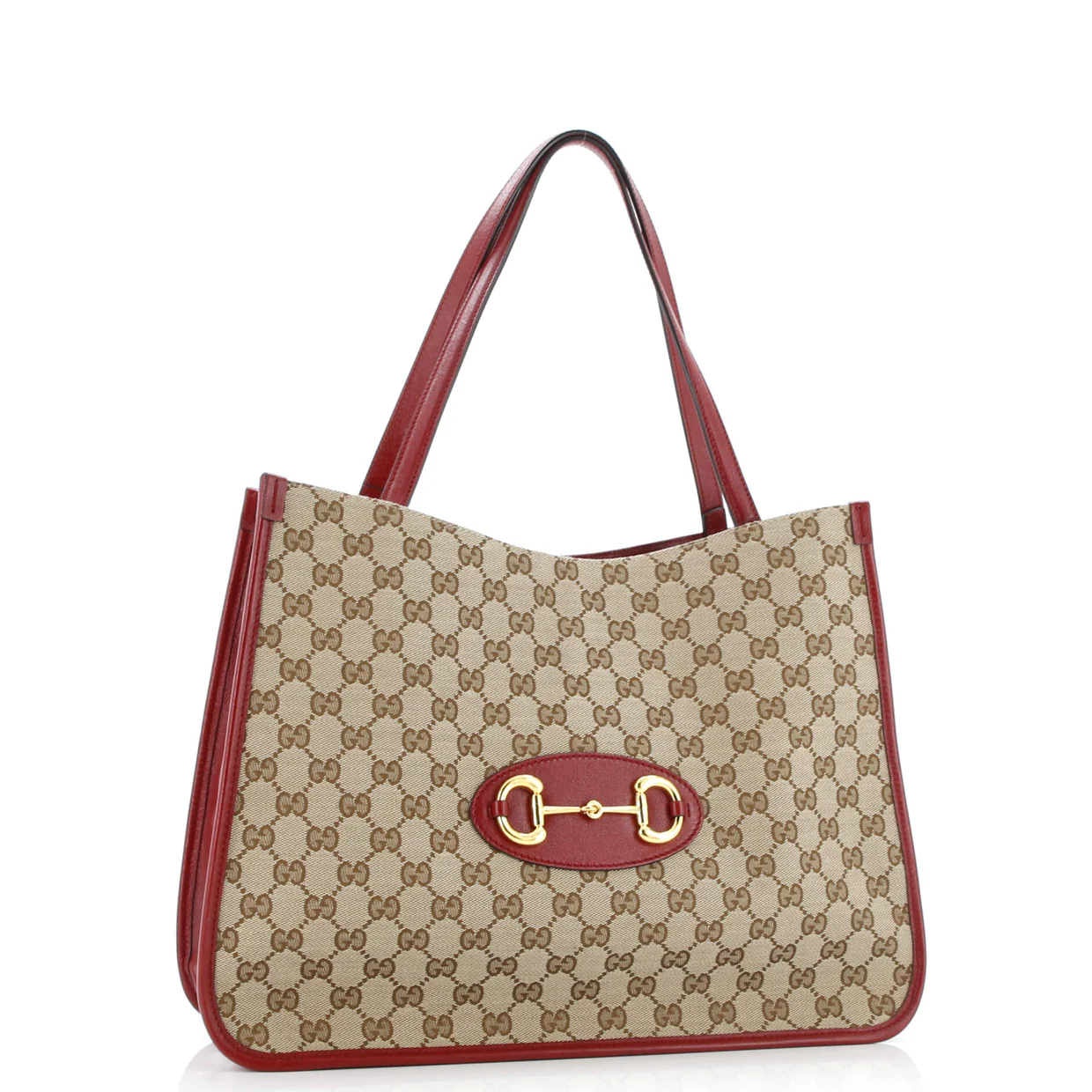 Horsebit 1955 Tote GG Canvas with Leather Medium - Deep Luxury