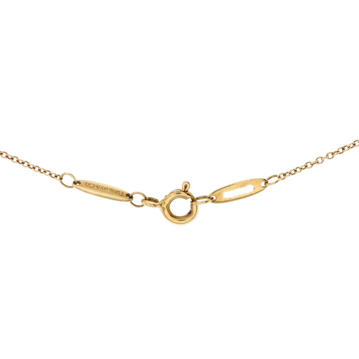 Elsa Peretti Diamonds By The Yard Pendant Necklace 18K Yellow Gold and Diamond 0.20-0.29CT - Deep Luxury