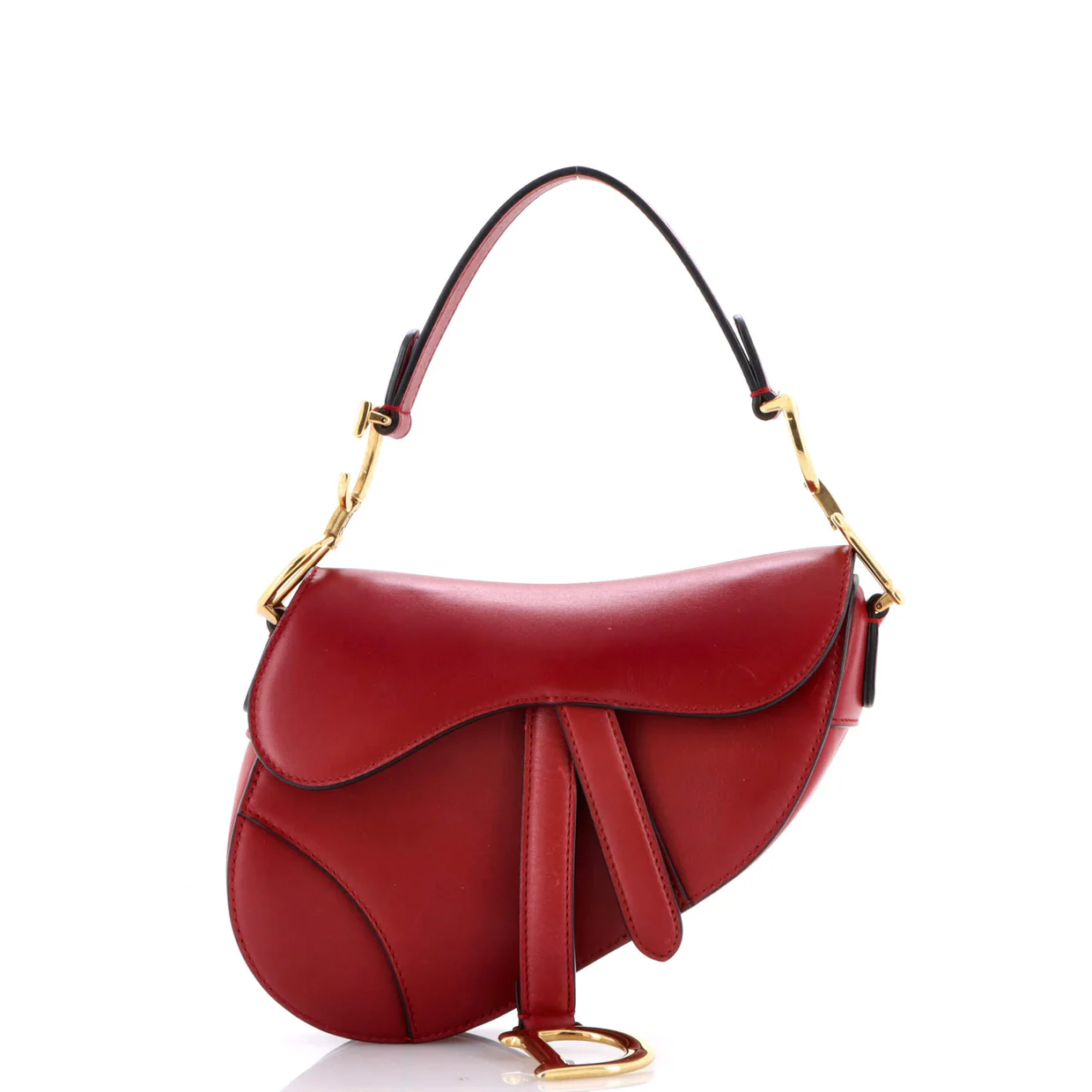Saddle Handbag Leather Mini - Deep Luxury