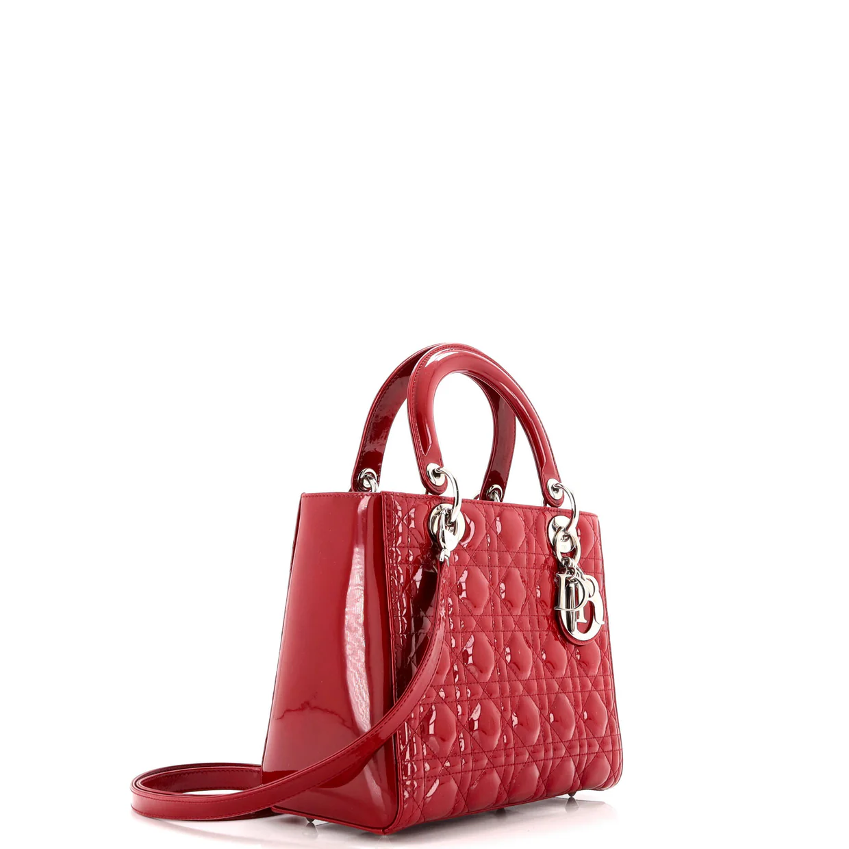 Lady Dior Bag Cannage Quilt Patent Medium - Deep Luxury