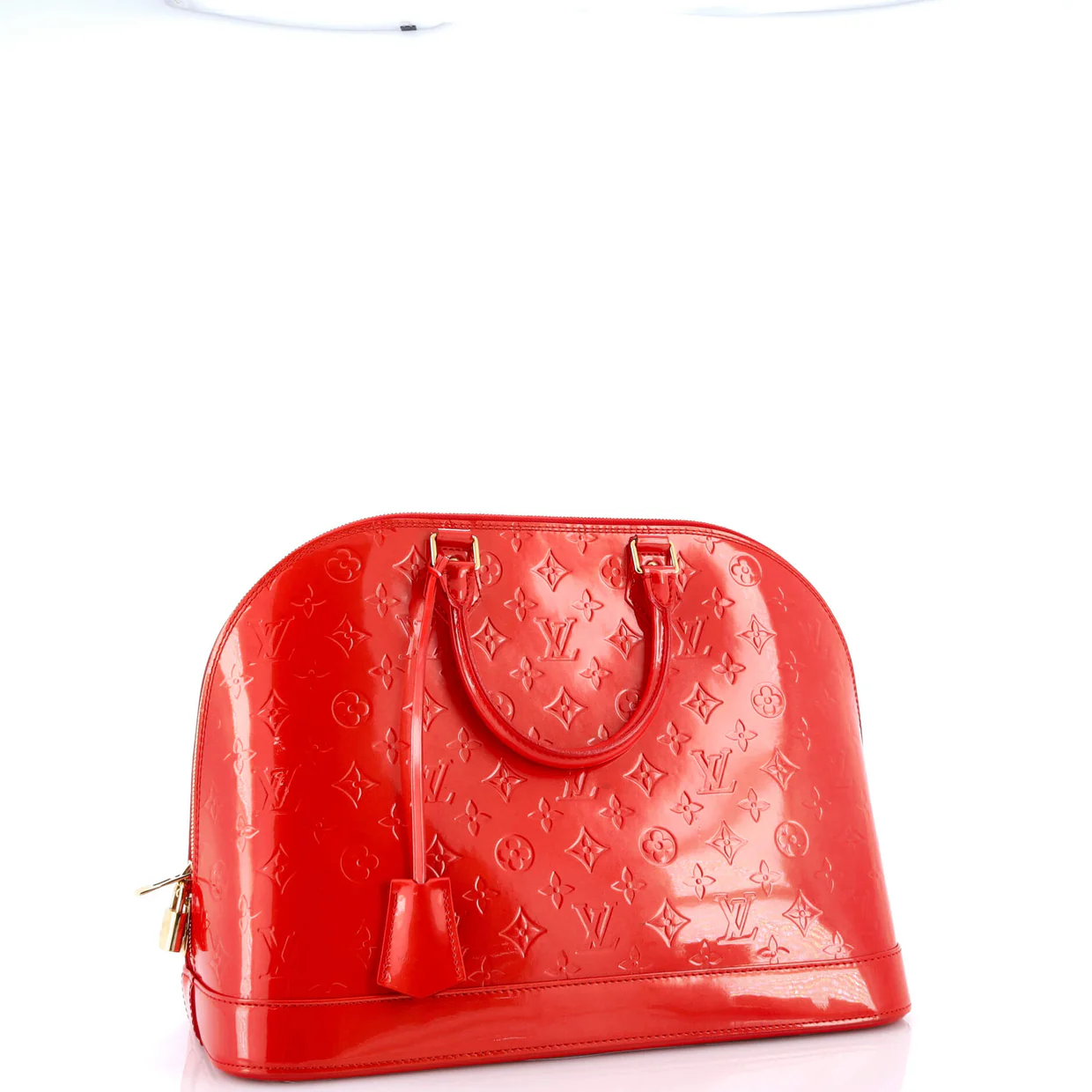 Alma Handbag Monogram Vernis GM - Deep Luxury