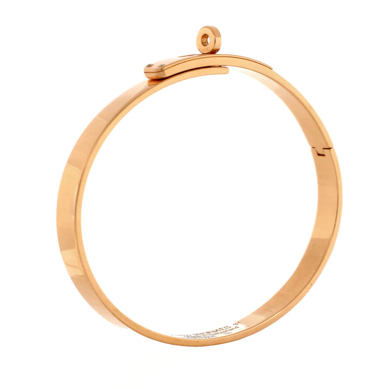 Kelly Bracelet 18K Rose Gold with 4 Diamonds Small - Deep Luxury