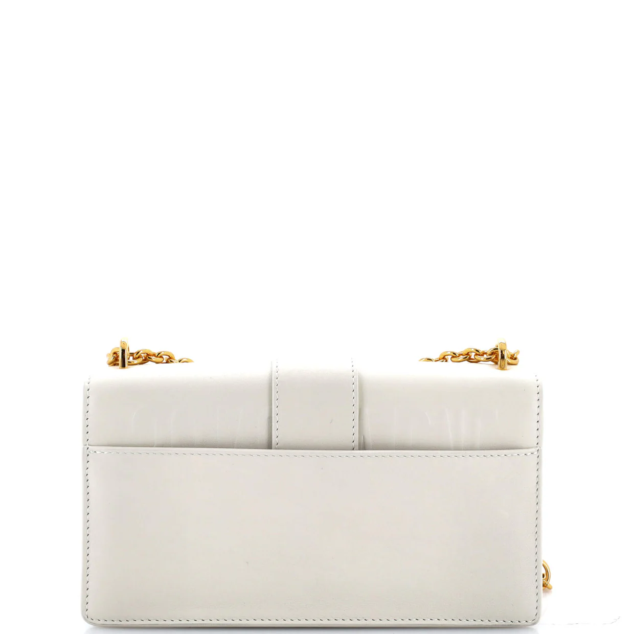 30 Montaigne Chain Flap Bag Leather East West - Deep Luxury
