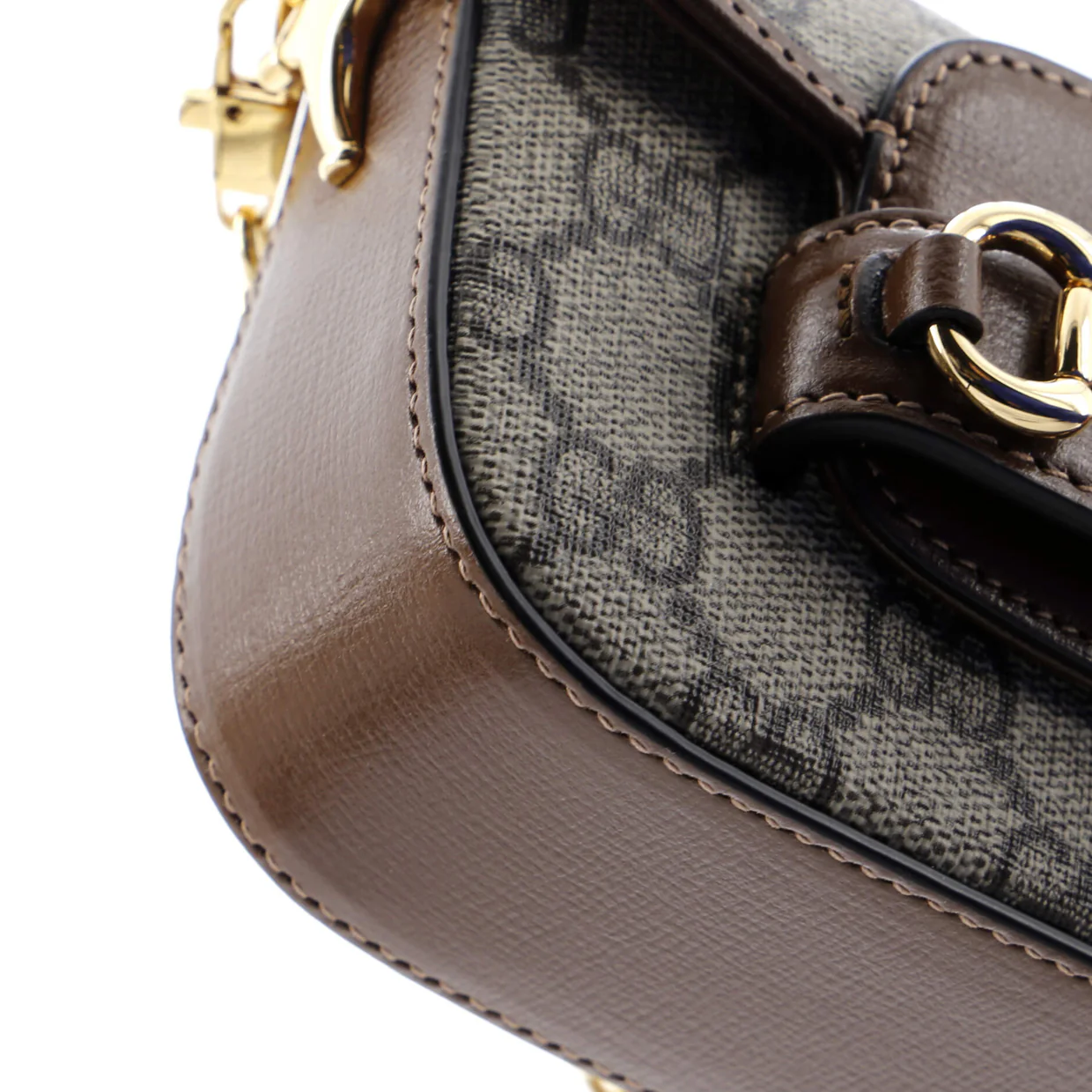 Horsebit 1955 Flap Wallet with Strap GG Coated Canvas - Deep Luxury