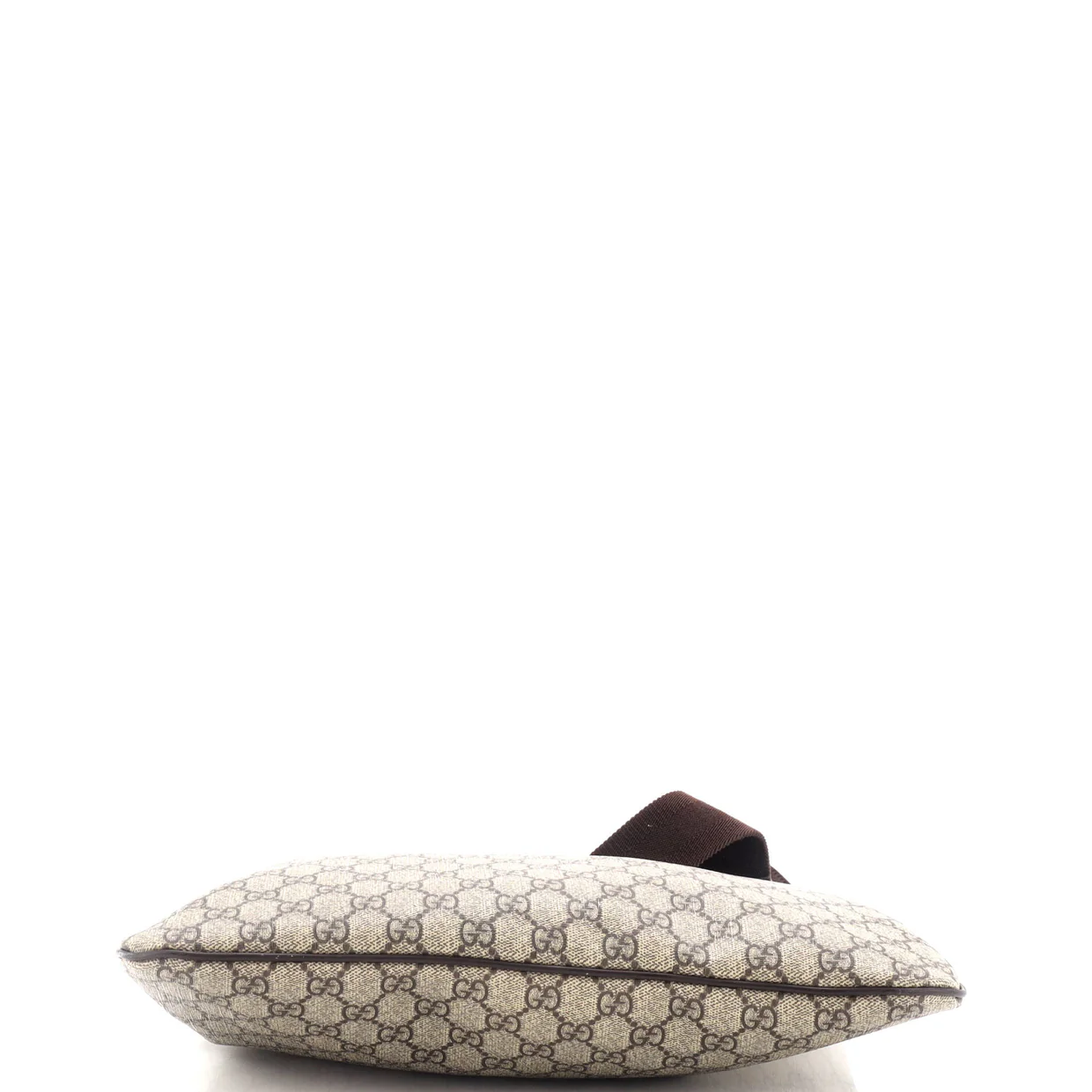Zip Top Messenger Bag GG Coated Canvas Large - Deep Luxury