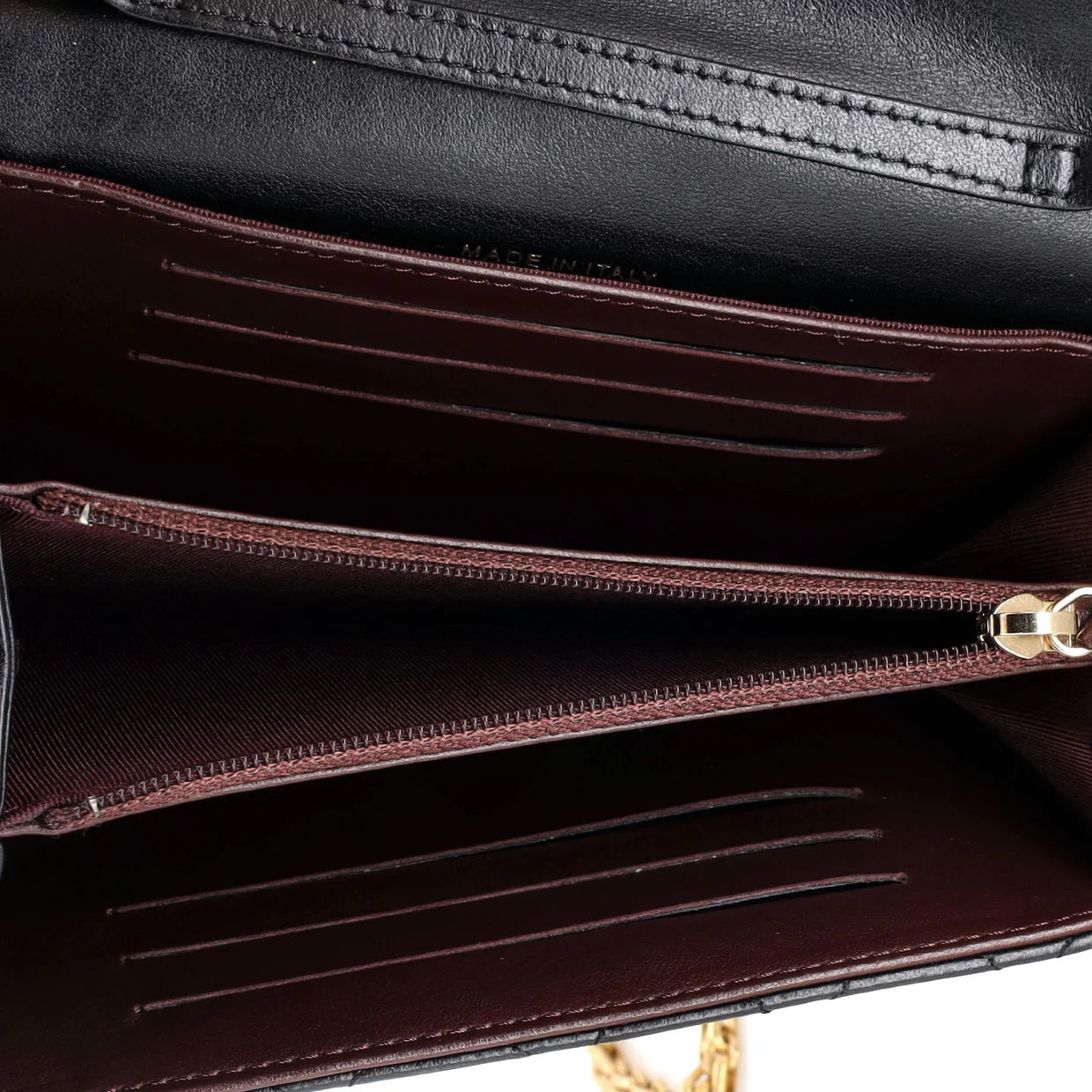 Reissue 2.55 Wallet on Chain Quilted Aged Calfskin Mini - Deep Luxury